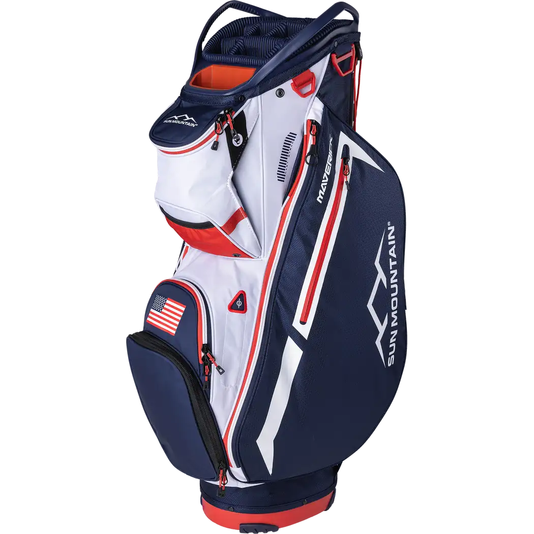 2024 Maverick Cart Bag NAVY-WHITE-RED