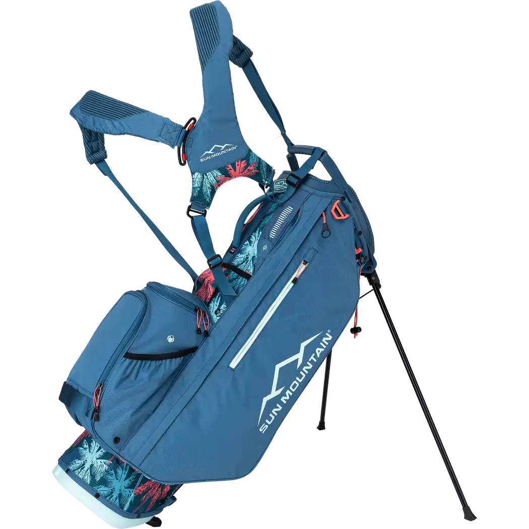 2024 Women's 3.5 14-Way Stand Bag PALM-SPRUCE-CORAL