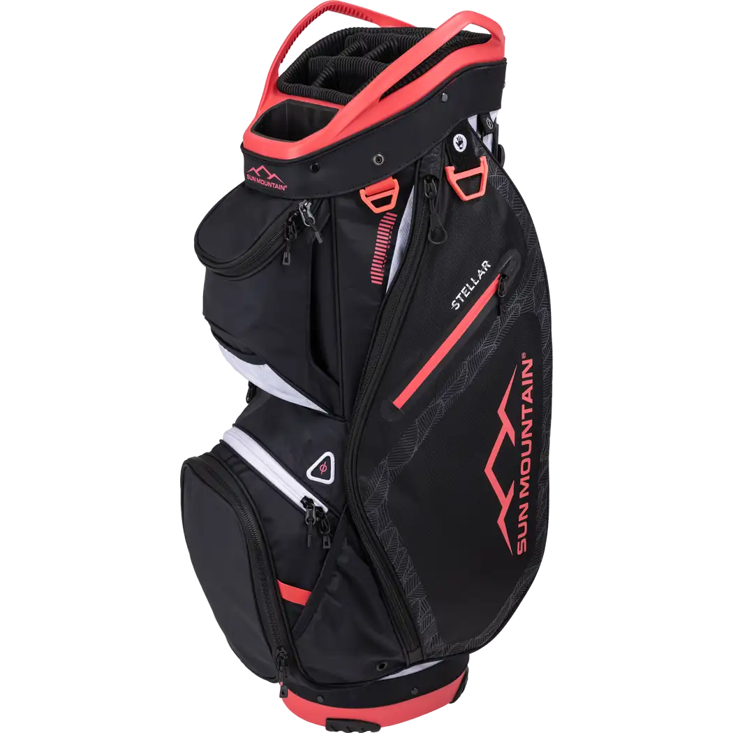 2024 Women's Stellar Cart Bag WHITE-BLACK-PUNCH