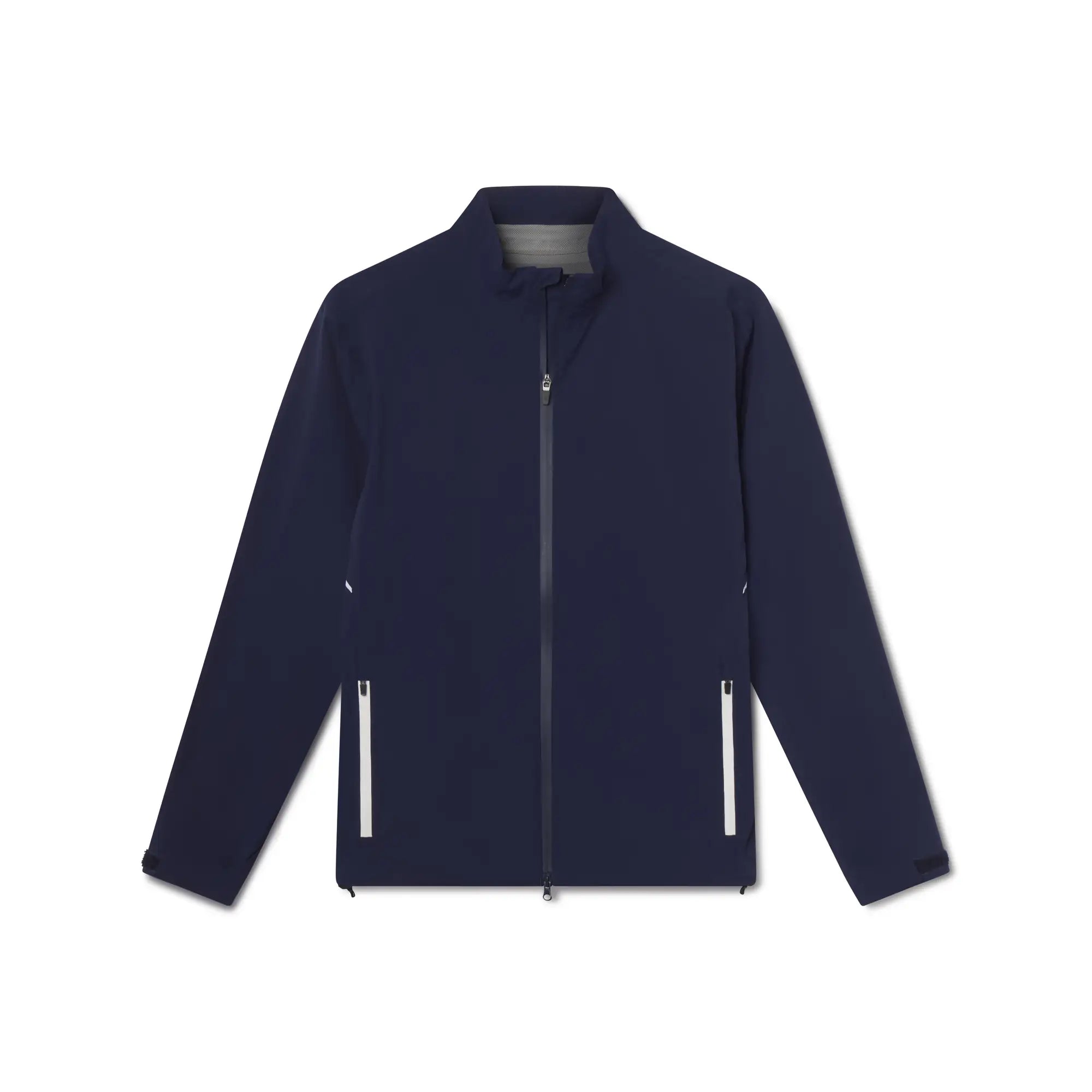 「SUNSEA」 Cut Off Melton Blouson/Ash Navy CALAF-S3 in DARKBLU: Luxury Italian Vests for Men | MooRER®