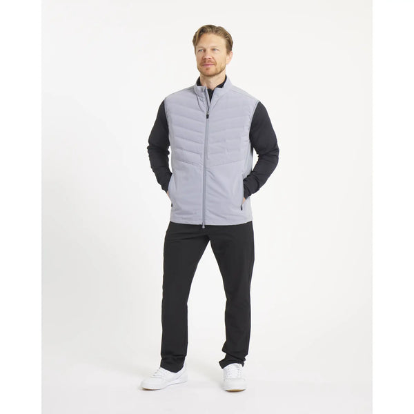 BRIEFING MENS HYBRID DOWN VEST グレー　M Peter Millar Vista Hybrid Full-Zip Vest Gale Grey – Dan's Southern
