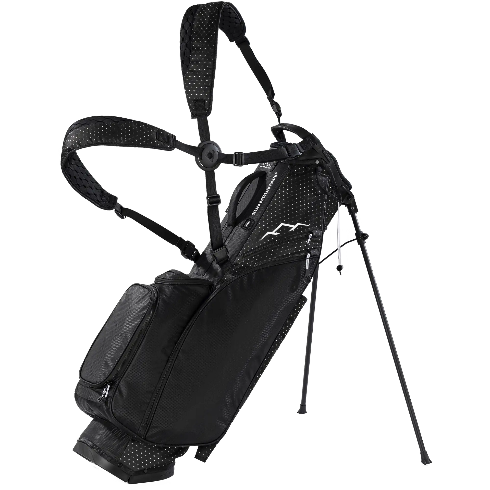 SUN MOUNTAIN 2.5+ キャディバッグ ブラック/レッド 2019 Sun Mountain 2.5+ Golf Stand Bag at InTheHoleGolf.com