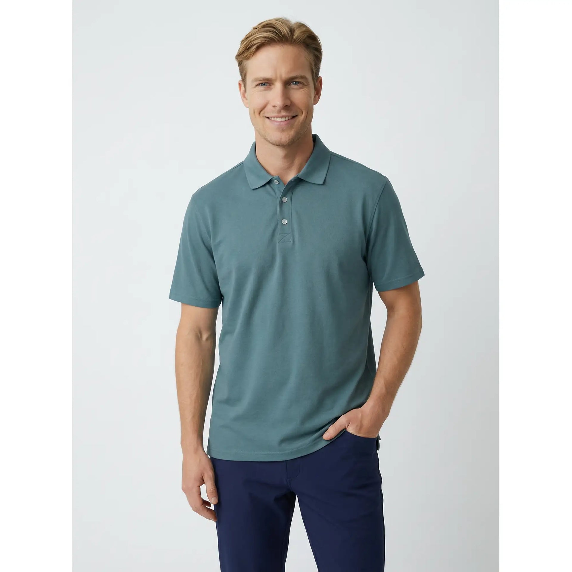 Lux Heather Polo | Refined Aesthetic & Technical Performance – Sun