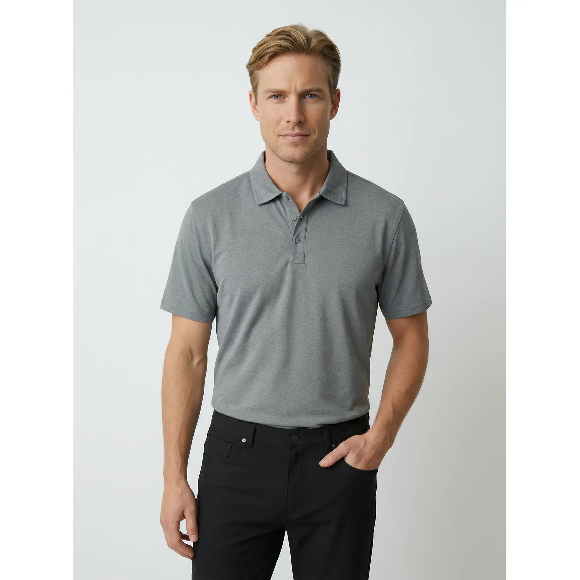 Lux Heather Polo | Refined Aesthetic & Technical Performance – Sun