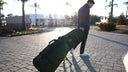 Man pulling a ClubGlider Meridian outside 