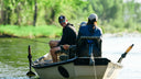 Joel Dahmen fishing with his wife in Montana