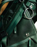 Close-up of a green Matchplay Ballistic golf bag