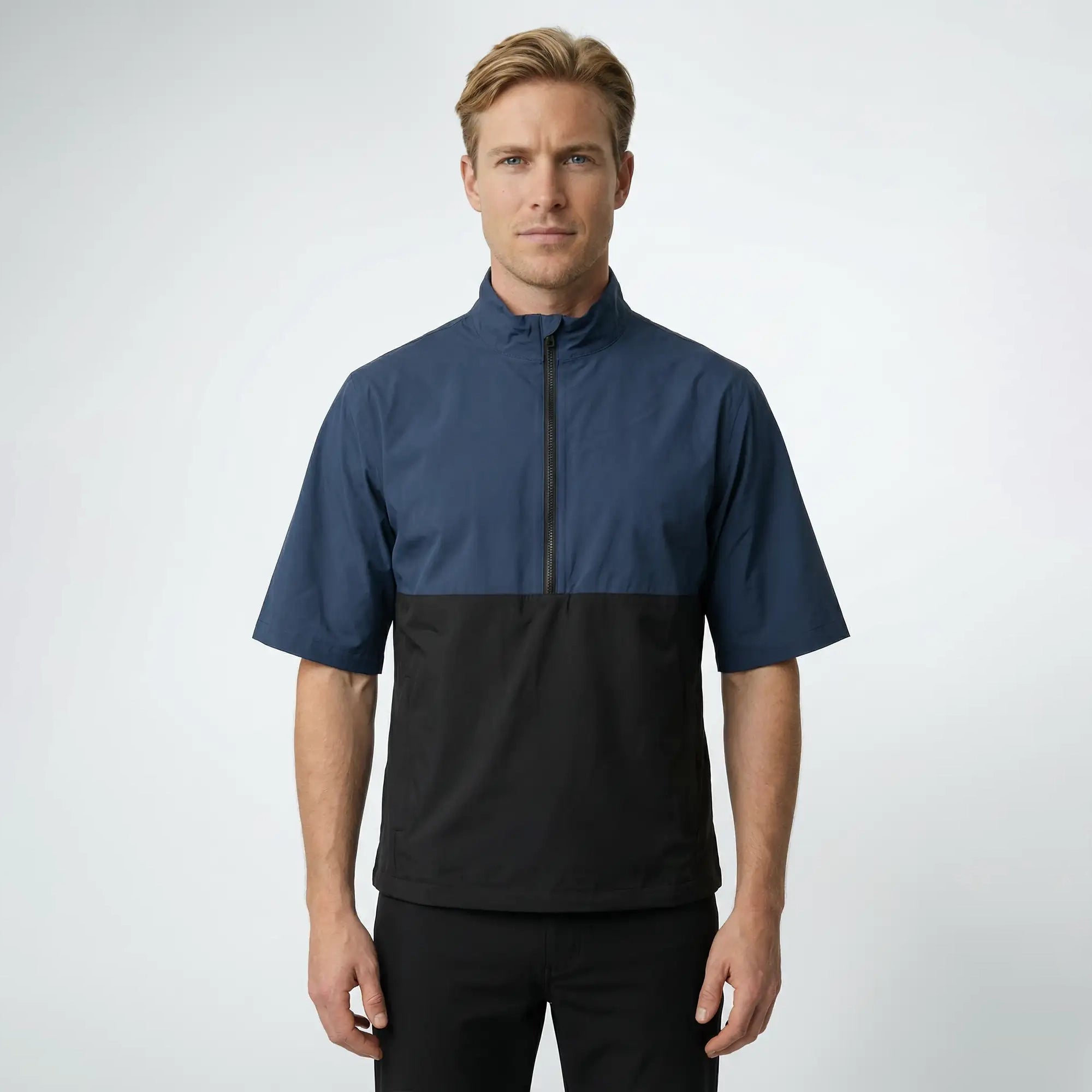 Monsoon Short Sleeve Quarter-Zip Rain Pullover | Sun Mountain