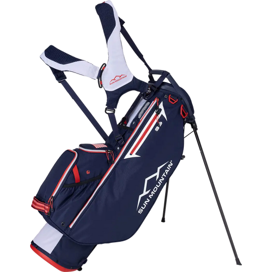 Sun Mountain 2024 3.5 LS Stand Bag in Navy White Red color