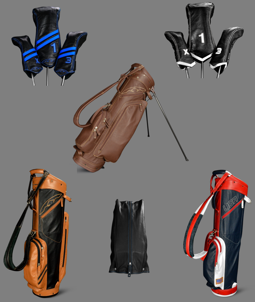 leather golf bags